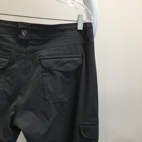KUHL Dark Gray Adjustable Leg Flap Pockets Drawstring Waist Hiking Active Pant - Picture 15 of 16